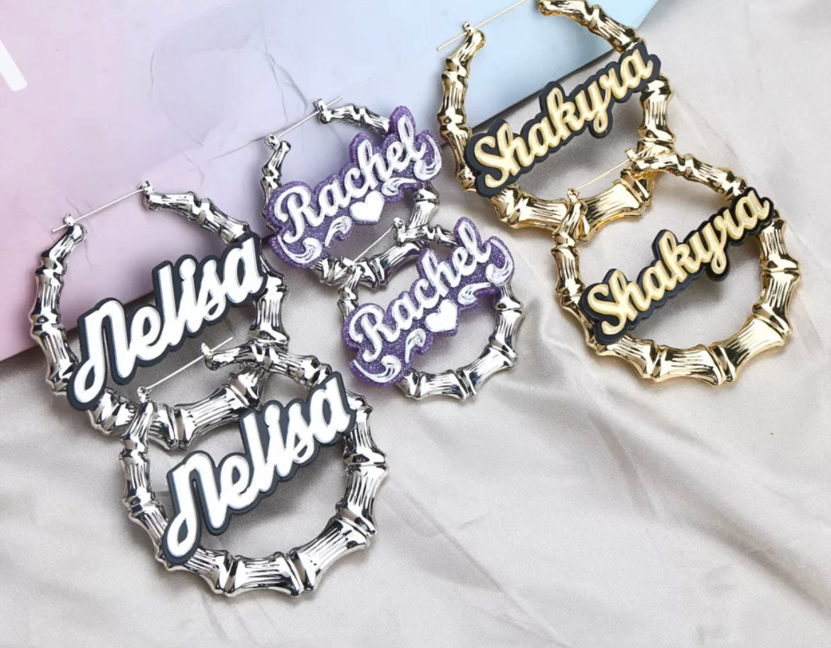 Custom earrings acrylic
